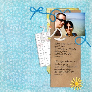Us at the beach