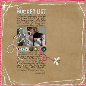 {bucket list}