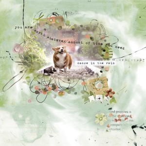 Scraplift Challenge-August-KarenB-3 Layouts Combined Together-It's Raining Again