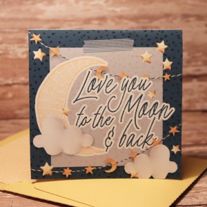 Love You To The Moon and Back card