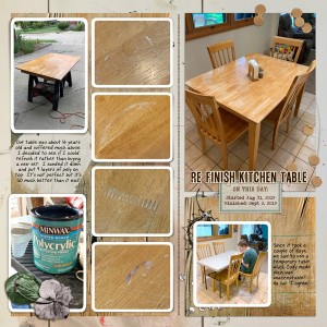 Re-finish Kitchen Table