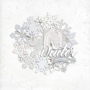 White on white wreath