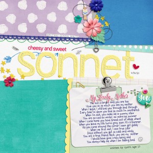 Cheesy and Sweet Sonnet
