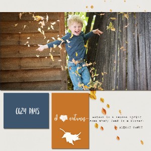 Jumping in leaves