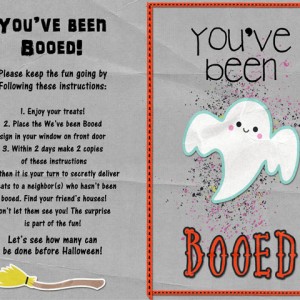 You've Been Boo'd sheet