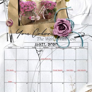 NBK Design Calendar - April 2020