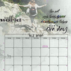 NBK-Design Calendar - Mai 2020 - Plan A Spa Day