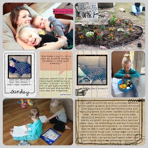 Project Life Week 3 (page 1)