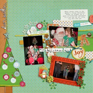 on santa's lap