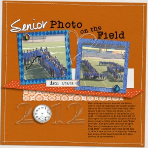 Senior Photo on the Field