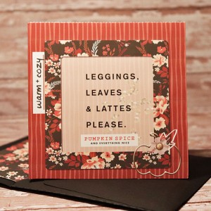 Fall Card with matching envie