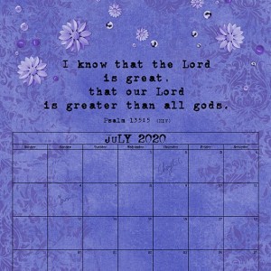 July 2020 Calendar