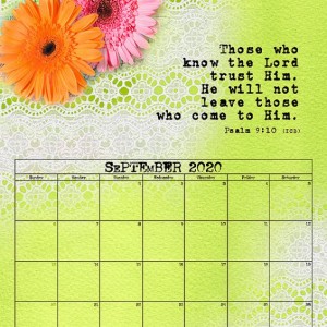 September 2020 Calendar
