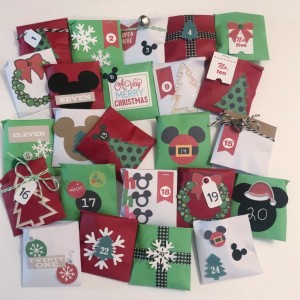 Project Mouse themed Advent Envelopes - Aubrey's