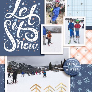 let it snow - 6x8 page