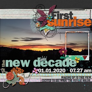 First sunrise of the new decade