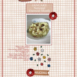 January 4 - Simple Template: January---National-Oatmeal-Month