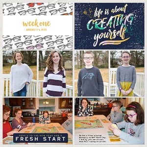 Project Life 2020 Week 1 - left