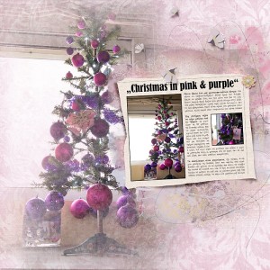 Christmas in pink & purple