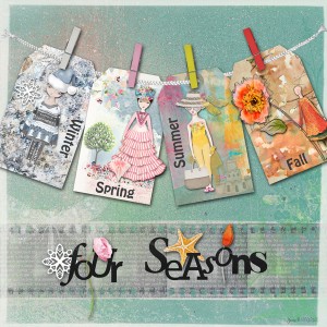 Day 10 - Create Series Of Altered Tags_four Seasons