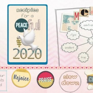 Peaceful 2020 - MOC Day 11 Vision Board