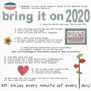 January 11: 2020 Vision Board