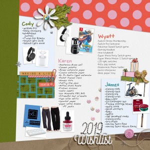 Christmas Wishlists 2019