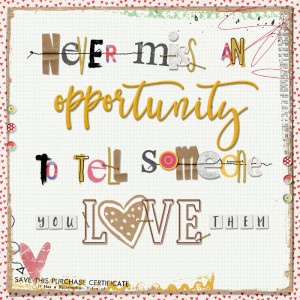 Tell Someone You Love Them