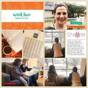 Project Life 2020 Week 2 - left