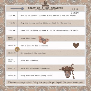 A Scrappers Timeline - MOC Day 20 - Timeline