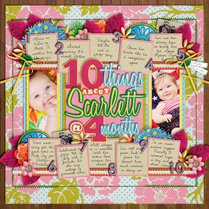 10 Things About Scarlett at 4 Months