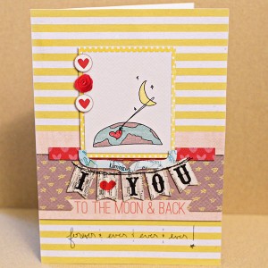 Love You to the Moon card