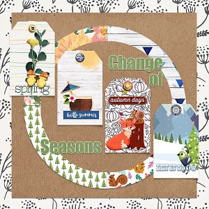 Change of seasons | Create Series of Altered Tags