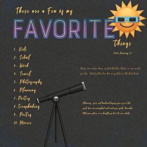 Day 2 - These are my favorite things