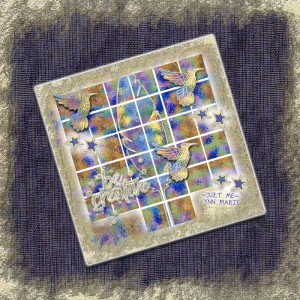 GlitteryPLAYINGframed