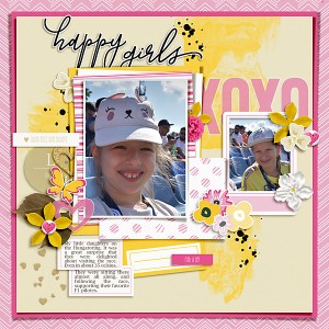 happy girls | filled template