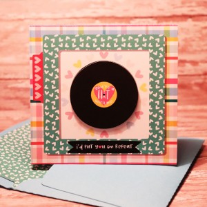 Valentine card with matching envie