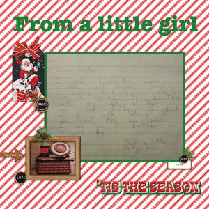 From a little girl