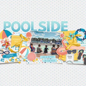 March Scraplift Challenge: Poolside