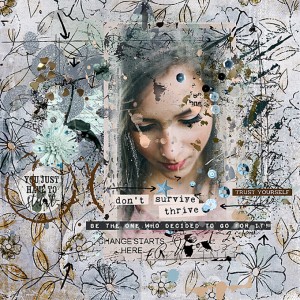Art Journaling-Monthly Muse-March-Week#3-Arrows/Change-Surviving Is Thriving
