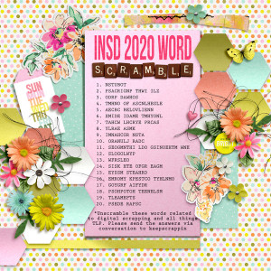 iNSD 2020 word scramble
