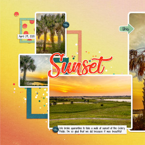 Sunset at the Celery Fields_left
