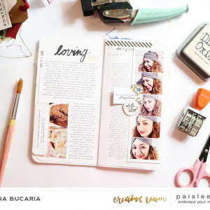 April Travel notebook page 1