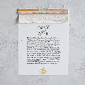 Dear self... left page