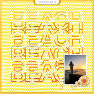 Sunset on the beach