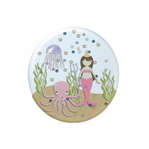 Mermaid "snow" globe