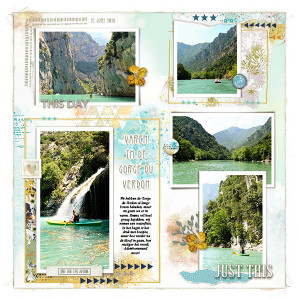 Varen in de Gorge du Verdon | August20 Template Challenge