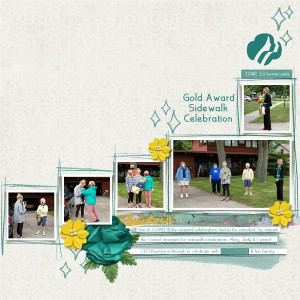 Gold Award Sidewalk Celebration