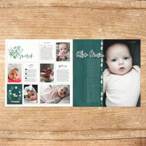 Ali's Baby Book - March Double Page Spread
