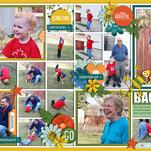 Backyard Fun (double page)